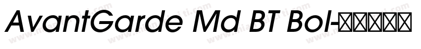 AvantGarde Md BT Bol字体转换